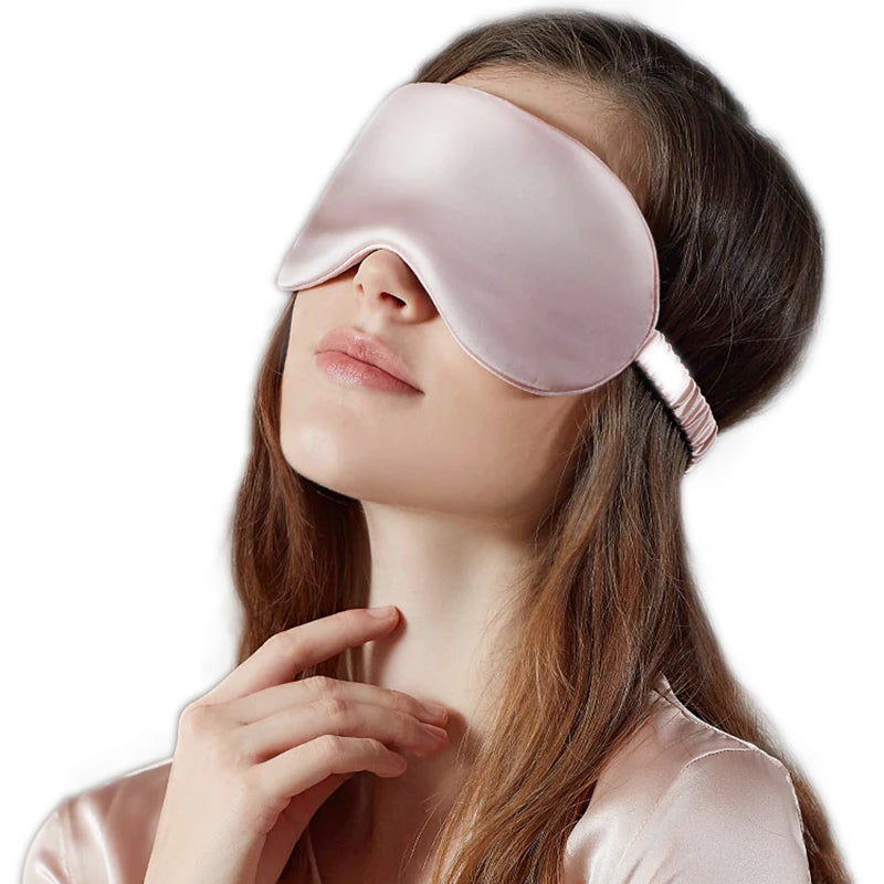 100% Pure Silk Double-Sided Eye Mask – Luxury Sleep Shade for Light Blocking & Comfort - Image 2