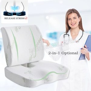 Orthopedic Hemorrhoid Seat Cushion – Memory Foam Pain Relief Pillow for Car & Office