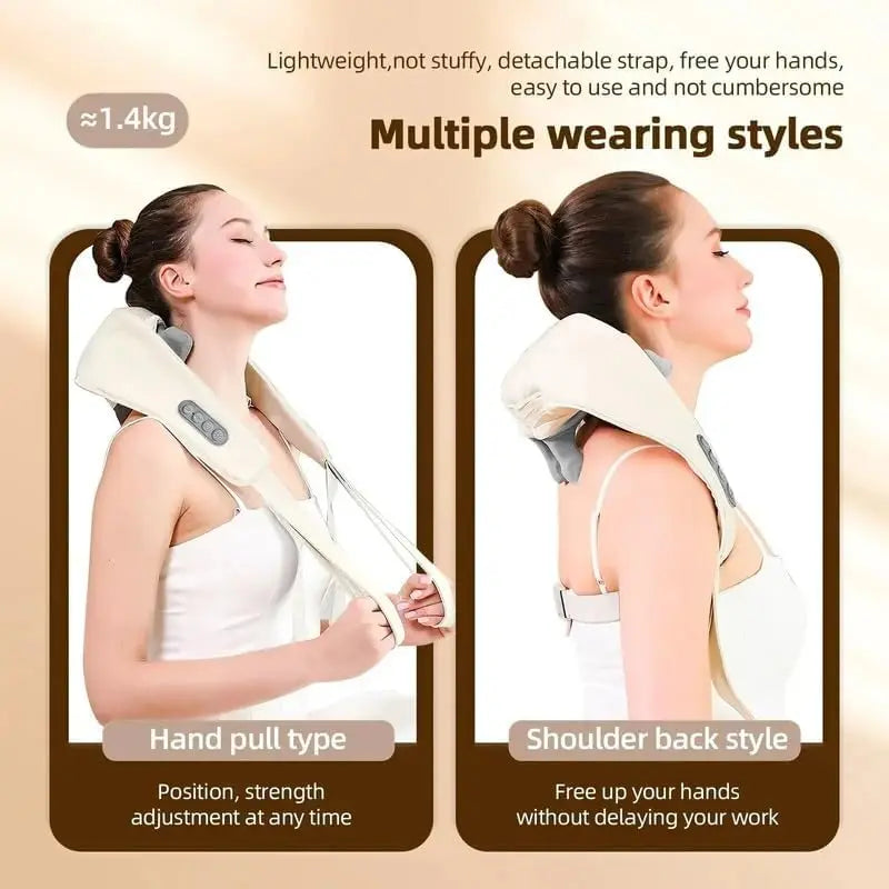 Shiatsu Neck & Shoulder Massager with Heat – Full Back Muscle Relief - Image 4