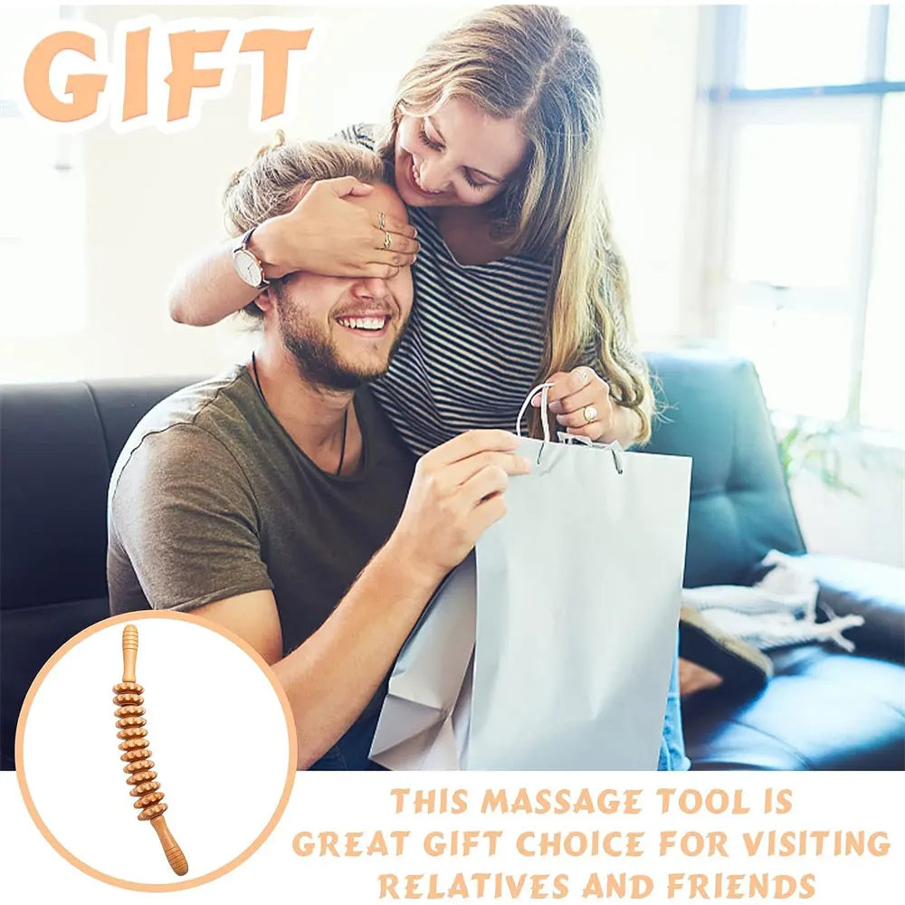 Curved Wooden Massage Roller – Body Shaping Tool for Cellulite & Lymphatic Drainage - Image 6