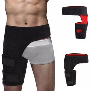 Hip Brace & Thigh Compression Sleeve – Support Wrap for Hip Pain, Sciatica, Hamstring & Groin Strains