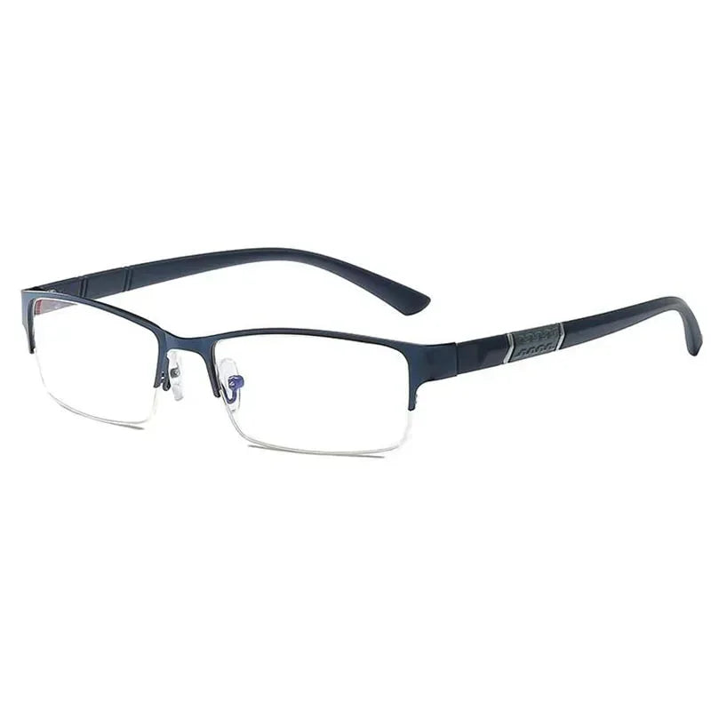 Unisex Half Metal Frame Nearsighted Glasses – Prescription Myopia Eyewear (0 to -6.00) - Image 5