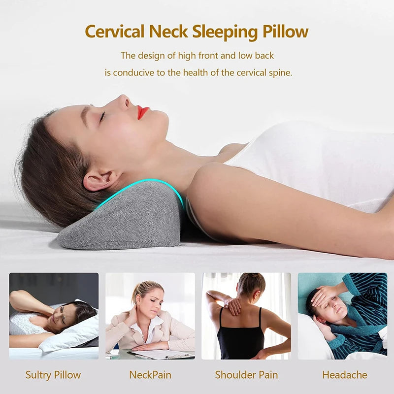 Cervical Contour Memory Foam Pillow – Orthopedic Neck Support for Side Sleepers - Image 2