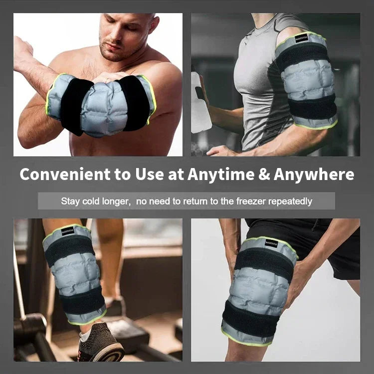 Large Knee Ice Pack – Reusable Hot & Cold Therapy Wrap for Pain Relief & Injury Recovery - Image 5