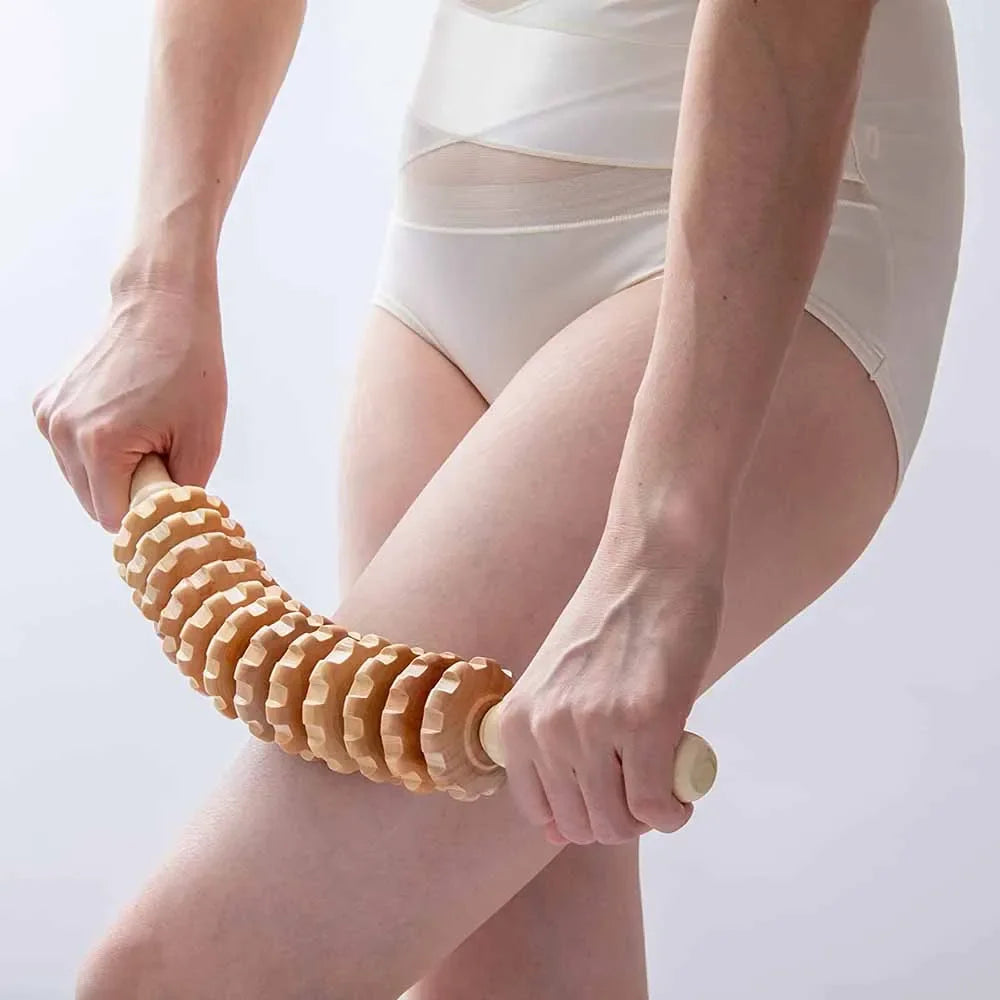 Wooden Massage Roller – Anti-Cellulite & Muscle Relief Tool - Image 5