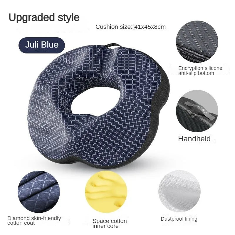 Hemorrhoid Seat Cushion – Orthopedic Memory Foam for Tailbone, Coccyx & Prostate Relief - Image 11