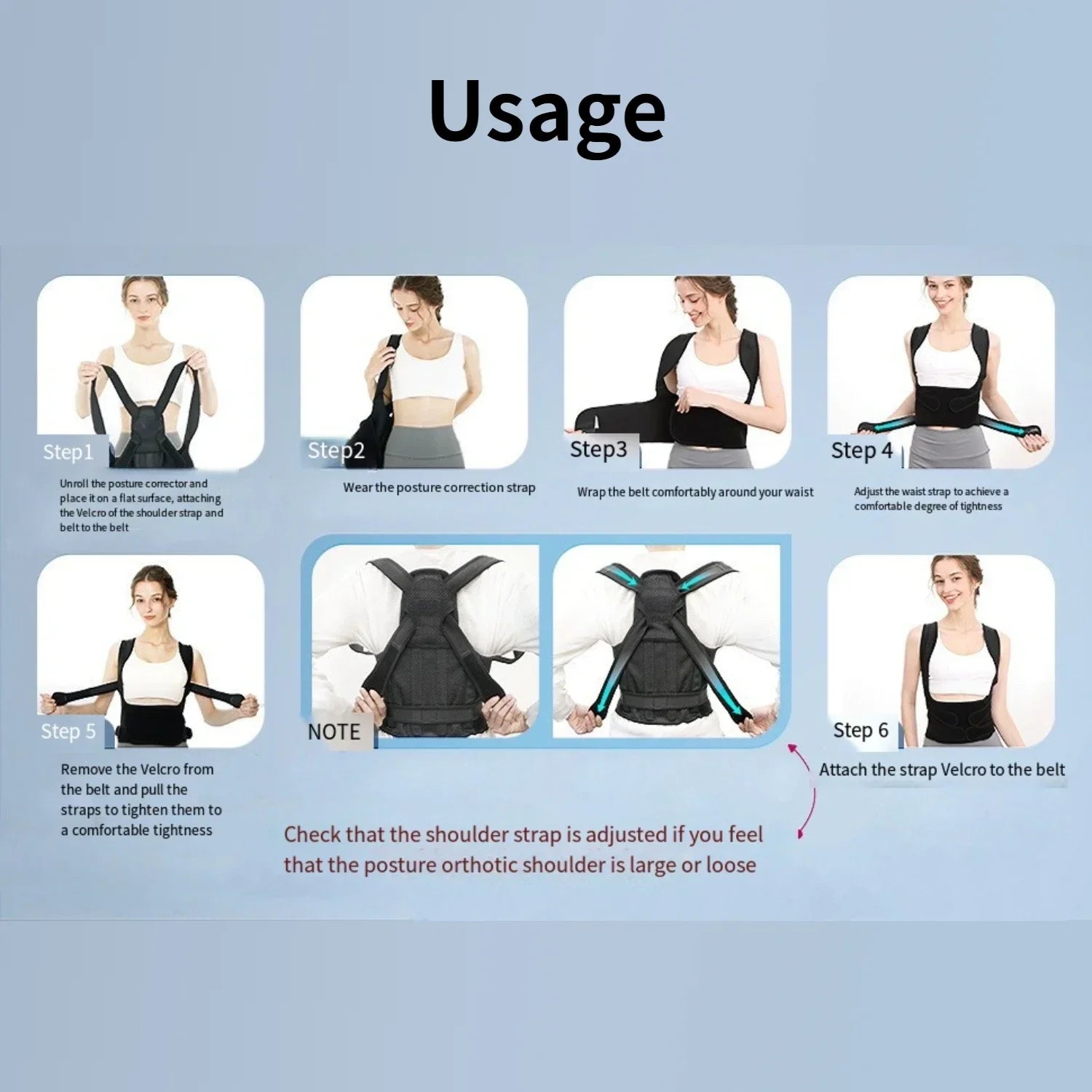 Orthopedic Posture Corrector – Adjustable Upper Back Brace for Men & Women - Image 5