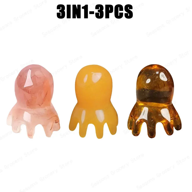 New Resin Octopus Scalp Massage Comb - Image 8