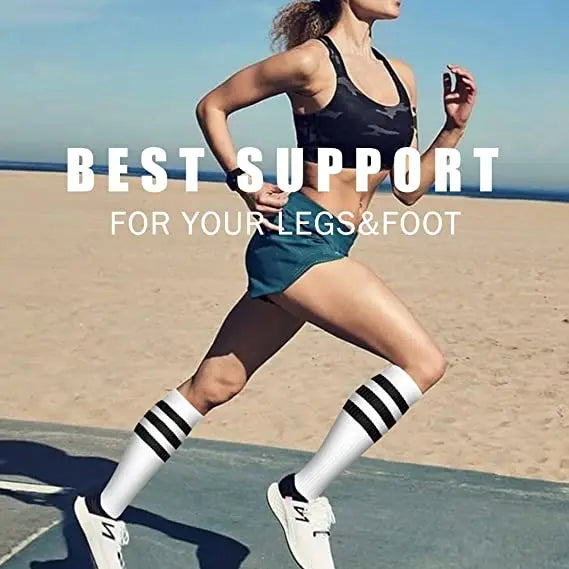 30mmHg Knee-High Compression Socks – Unisex Sports & Medical Support for Edema, Diabetes, and Varicose Veins - Image 3