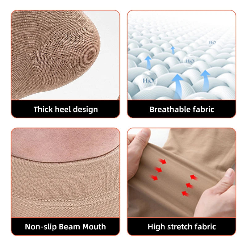 2025 Sports Running Compression Calf Sleeves – 30–40mmHg Open-Toe Medical Support for Varicose Veins - Image 4