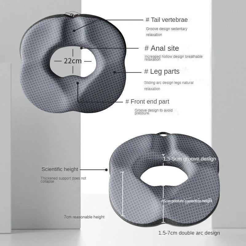 Hemorrhoid Seat Cushion – Orthopedic Memory Foam for Tailbone, Coccyx & Prostate Relief - Image 3