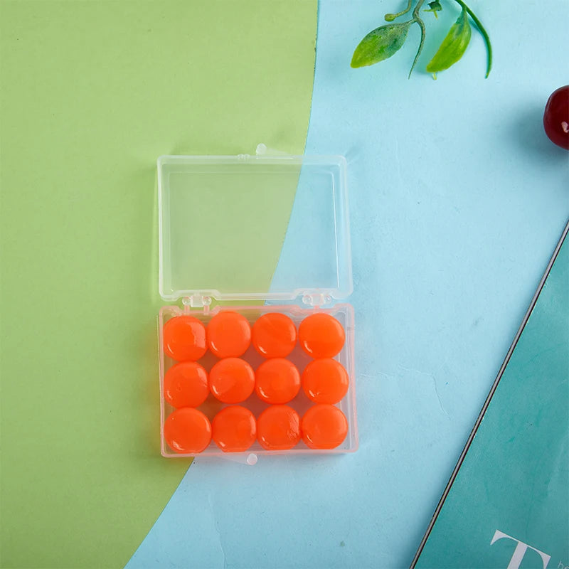 12PCS Reusable Silicone Earplugs – Moldable Wax Ear Plugs for Swimming, Sleeping & Noise Reduction - Image 10