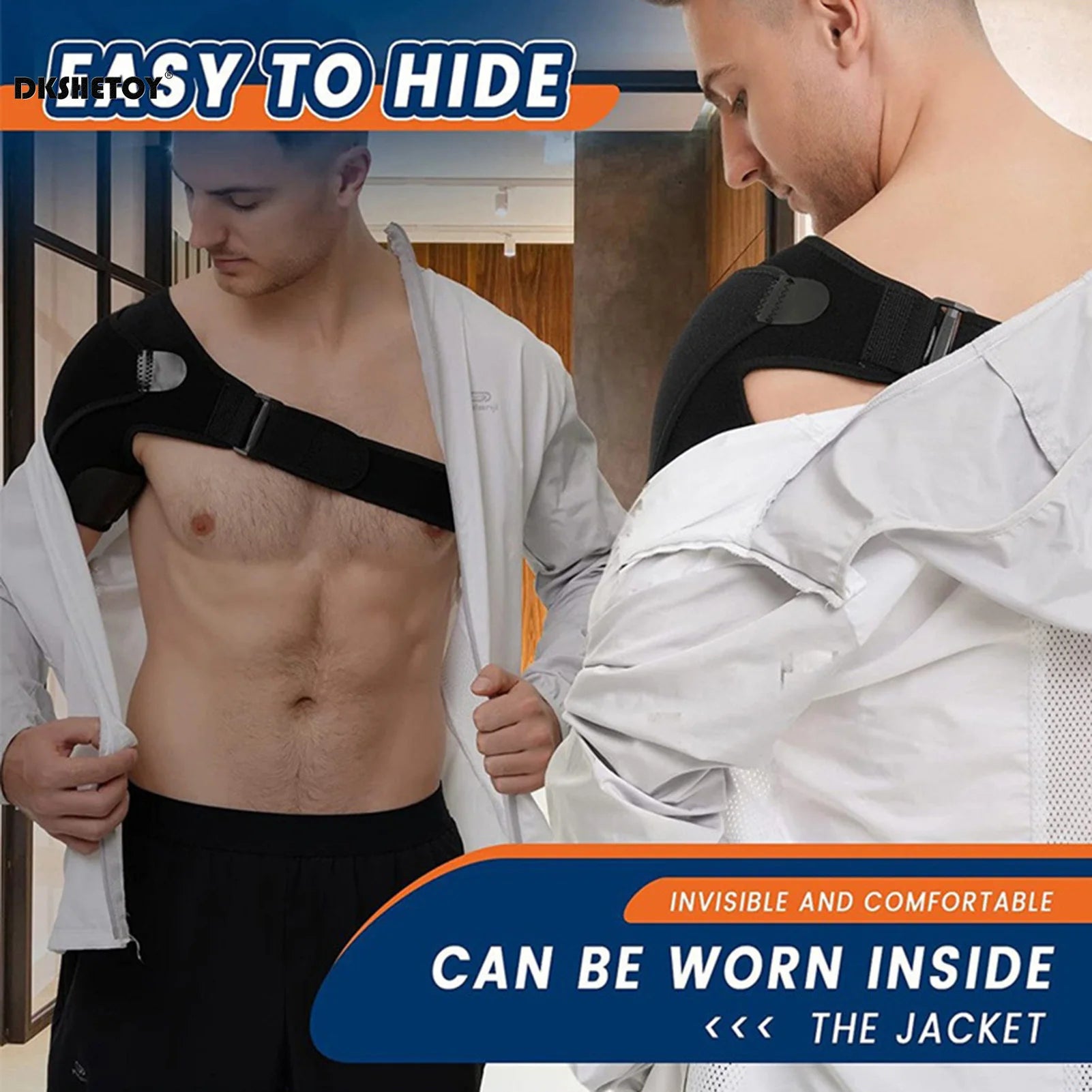 Adjustable Shoulder Brace – Rotator Cuff Support for Injury Recovery - Image 4