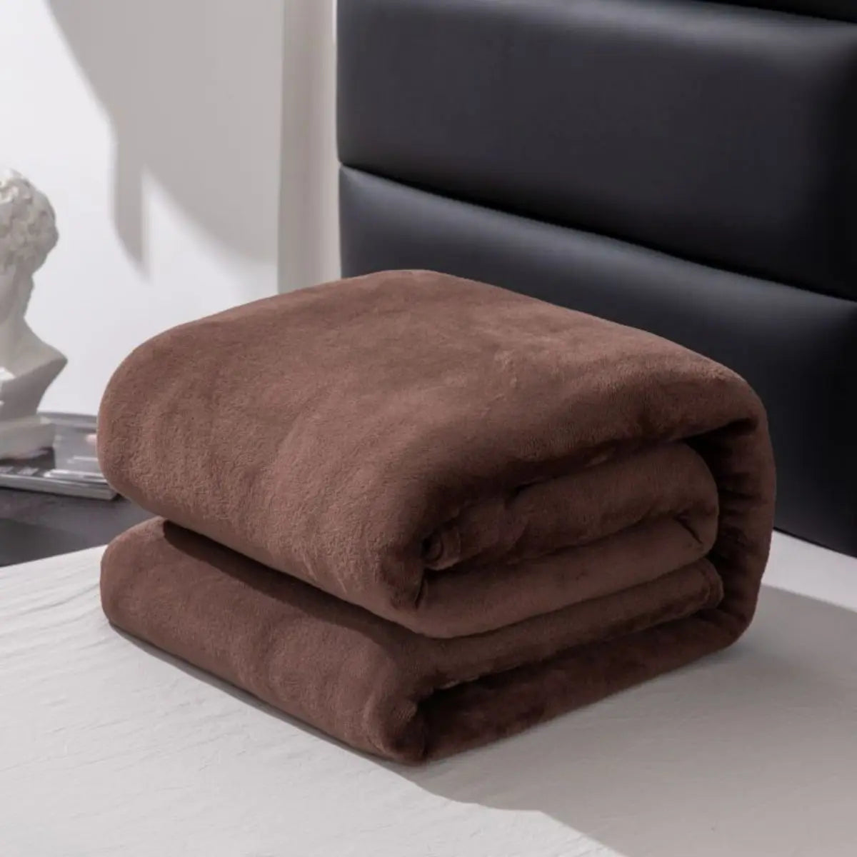 1PC Simple Plush Blanket – Thickened, Warm & Multifunctional Farley Fabric Cover - Image 15