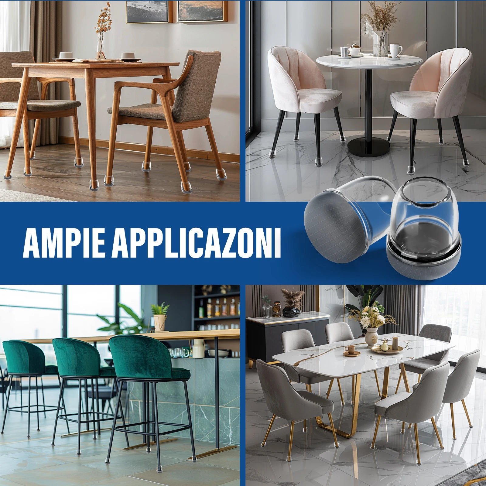 16PCS Round Chair Leg Floor Protectors – Graphene Nylon Bottom Pads for Smooth, Hair-Free Gliding - Image 7