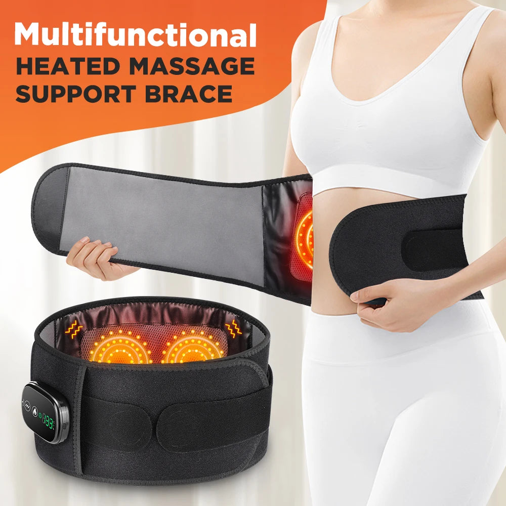 Heating Vibration Massager Belt – Red Light Therapy & Lumbar Support - Image 2