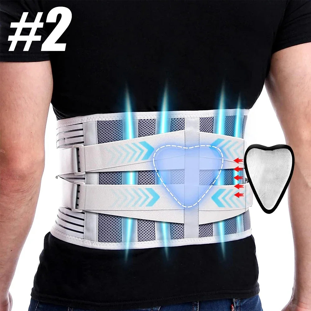 Tcare Sports Back Brace – Lower Back Pain Relief with 6 Support Stays - Image 9