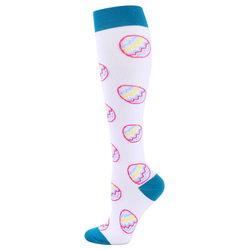 20–30mmHg Compression Socks – Pink Knee-High Stockings for Varicose Veins, Pain Relief & Circulation Support - Image 10