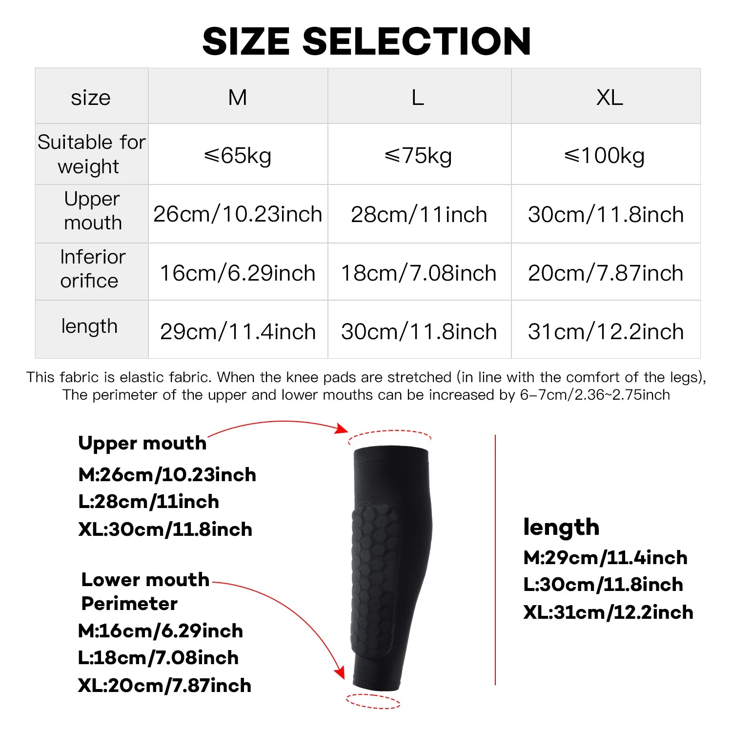 1PC Shockproof Honeycomb Leg Sleeve – Shin Guard & Support Sock for Sports - Image 8