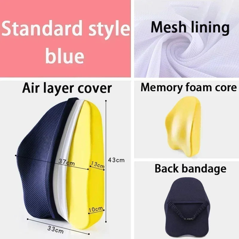 Memory Foam Seat Cushion Set – Orthopedic Support for Coccyx, Lumbar & Hemorrhoid Relief - Image 7