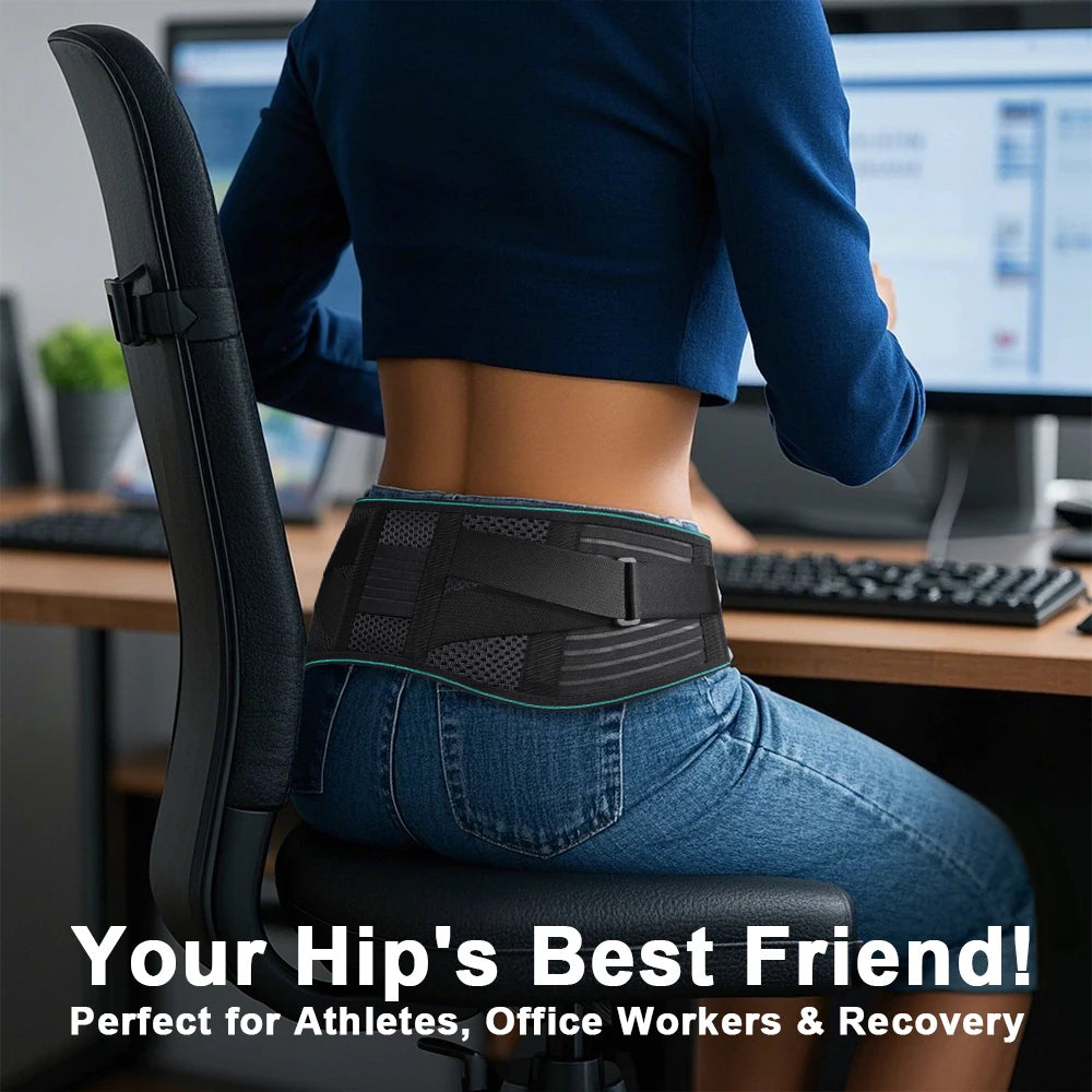 Adjustable Back Brace – Lumbar Support Belt for Lower Back Pain Relief - Image 3