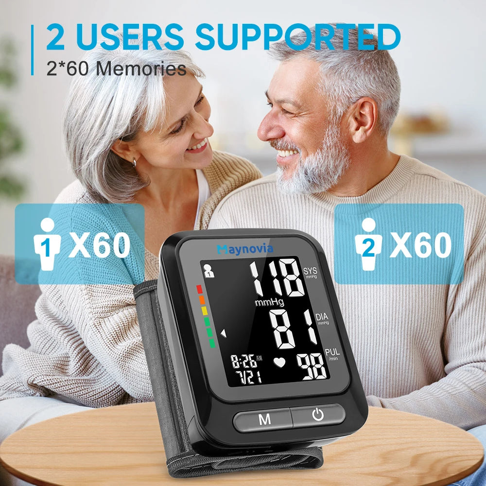 Sejoy Sphygmomanometer – LCD Portable Digital Wrist Blood Pressure Monitor - Image 4