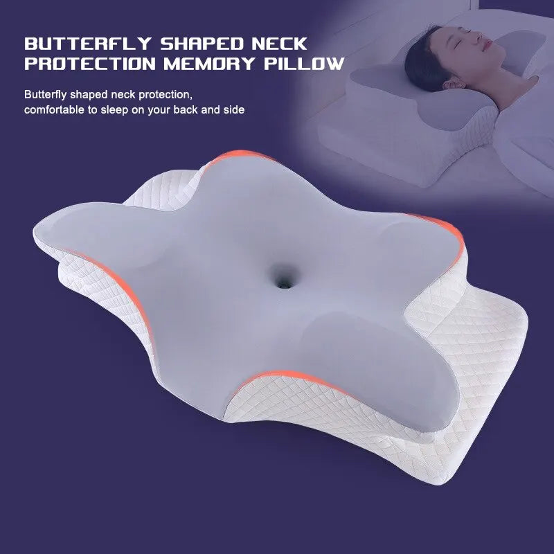 Butterfly-Shaped Memory Foam Pillow – Orthopedic Cervical Pillow for Neck Pain Relief - Image 5