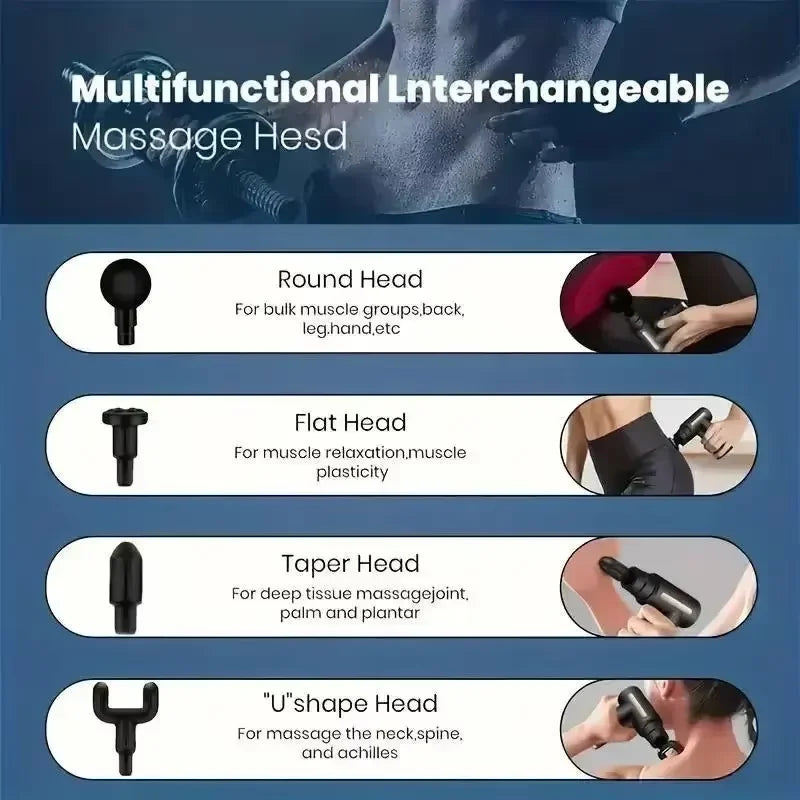 USB Mini Massage Gun – Portable Fascial Muscle Relaxation Device for Neck, Back & Full-Body Recovery - Image 6