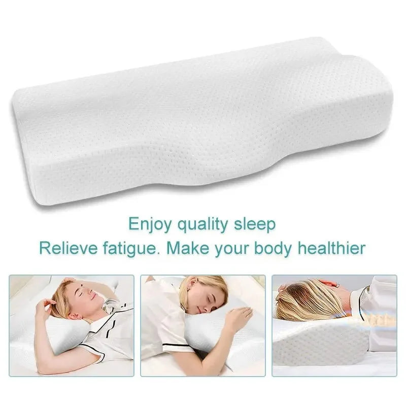 Butterfly-Shaped Memory Foam Cervical Pillow – Orthopedic Neck Protection for Better Sleep - Image 5