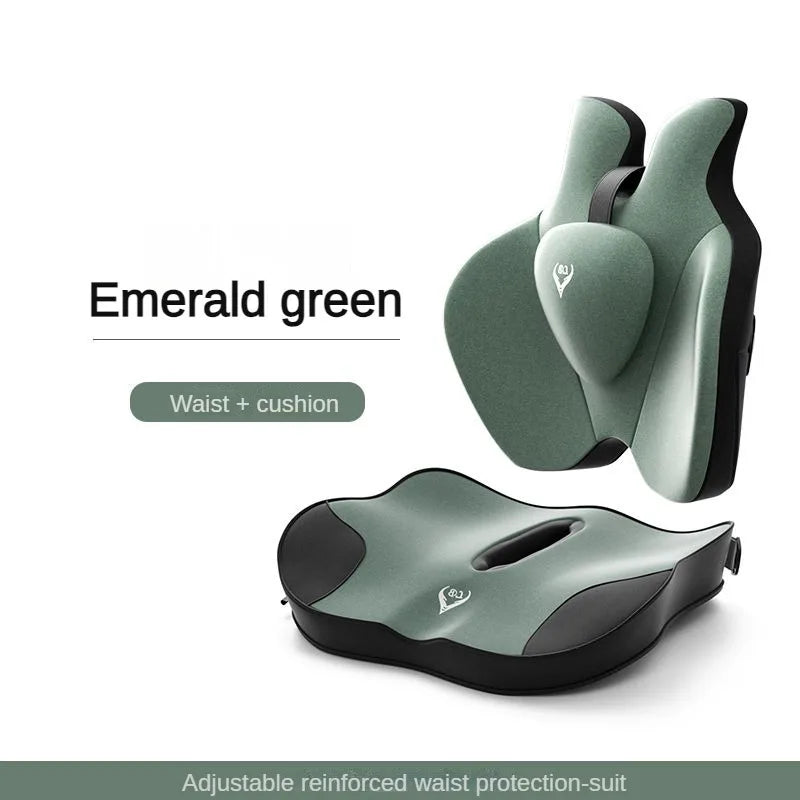 Memory Foam Seat & Back Support Pillow Set – Orthopedic Relief for Coccyx, Hip & Lumbar - Image 8