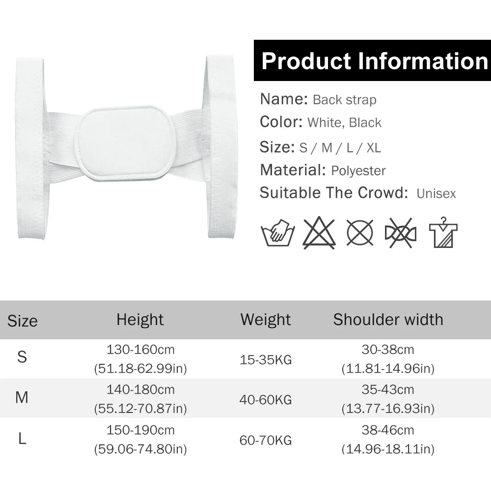 Adjustable Back Posture Corrector Belt – Shoulder, Neck & Spine Support for Men and Women - Image 6