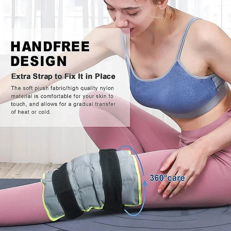 Large Knee Ice Pack – Reusable Hot & Cold Therapy Wrap for Pain Relief & Injury Recovery - Image 2
