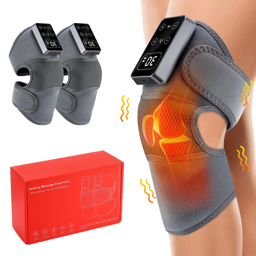 Electric Knee Massager with Heat Therapy and Adjustable Vibration - Image 8