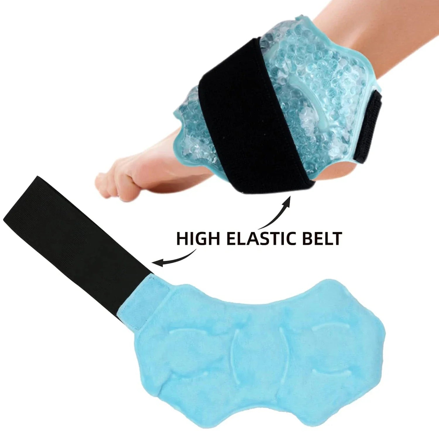 Ankle Foot Ice Pack Wrap – Reusable Gel Bead Pad for Injury & Pain Relief - Image 5