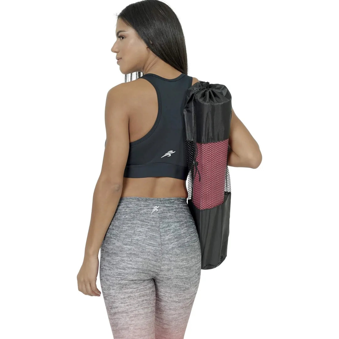 Portable Yoga Mat Bag – Breathable Sports Carry Bag with Adjustable Shoulder Straps (Black) - Image 3