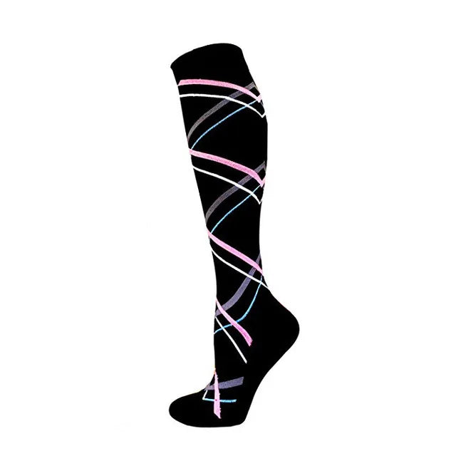 20–30mmHg Compression Socks – Pink Knee-High Stockings for Varicose Veins, Pain Relief & Circulation Support - Image 11