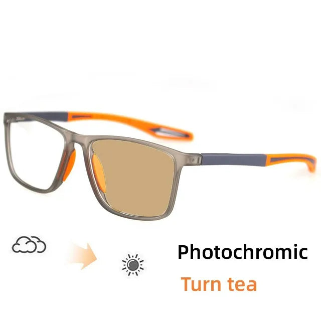 TR90 Sports Photochromic Eyewear – Anti-Blue Light Glasses with Flexible Spring Hinges for Men - Image 9