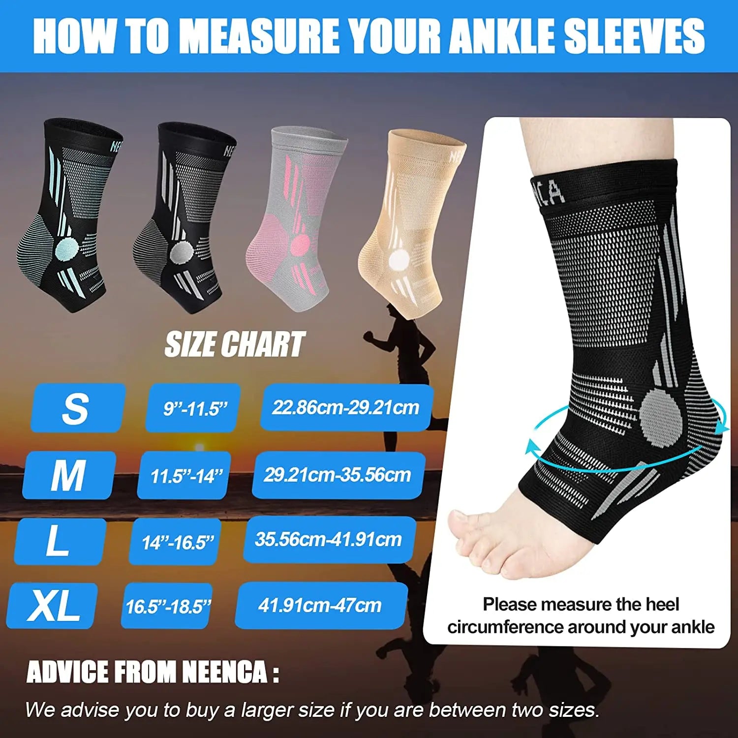 Ankle Brace Compression Sleeve – Support for Achilles Tendonitis & Plantar Fasciitis - Image 5