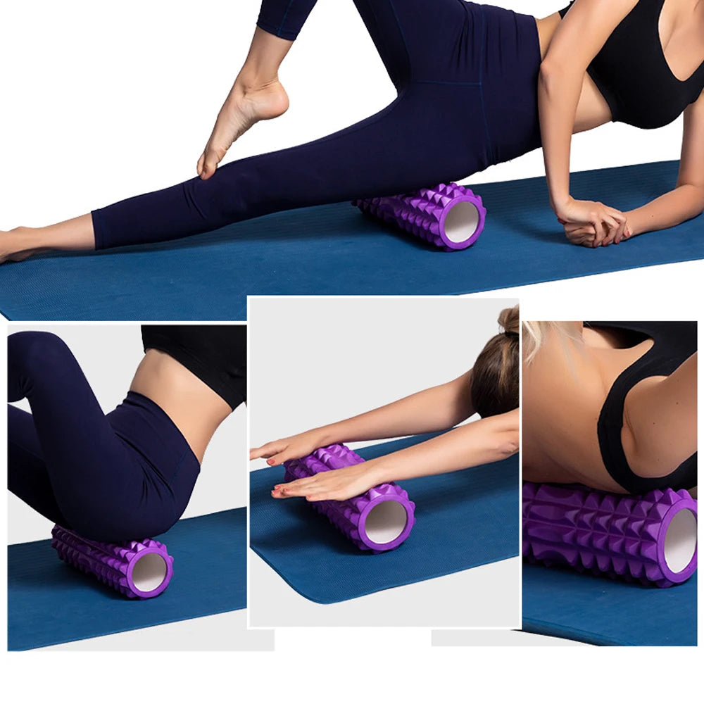 1pc Foam Massage Roller – Hollow Yoga Column for Muscle Massage, Physiotherapy & Sports Rehabilitation - Image 3