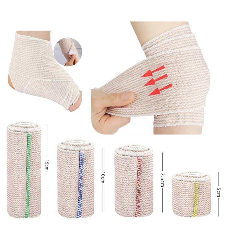 2-Pack Elastic Bandage Wrap – Latex-Free Compression Wraps for Legs, Ankle, Knee & Body