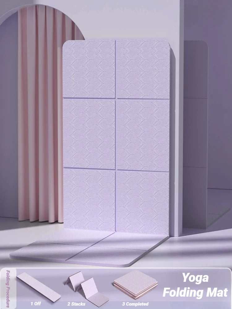 Foldable Yoga Mat – Eco-Friendly, Double-Sided Non-Slip Travel Mat for Pilates, Dance & Floor Workouts