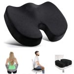 Travel Memory Foam Seat Cushion – U-Shaped Orthopedic Pillow for Hip & Tailbone Support