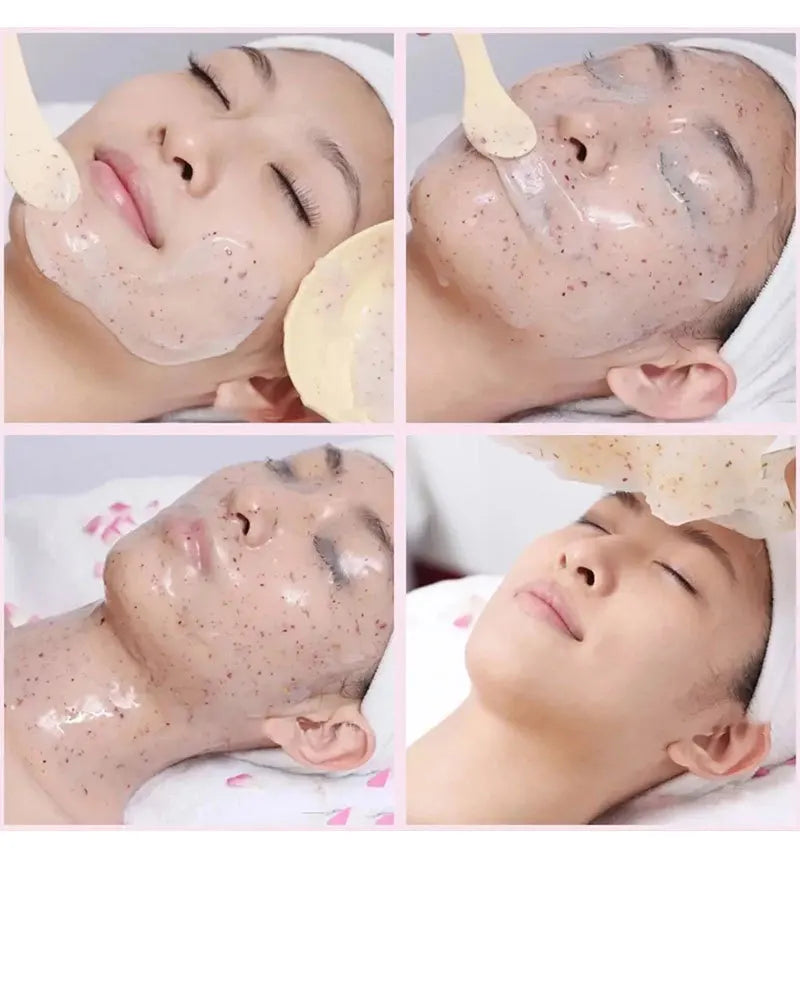 350g Hydrating 24K Gold Jelly Mask Powder – Rose Petal Crystal Soft Mask for Glowing Skin - Image 5
