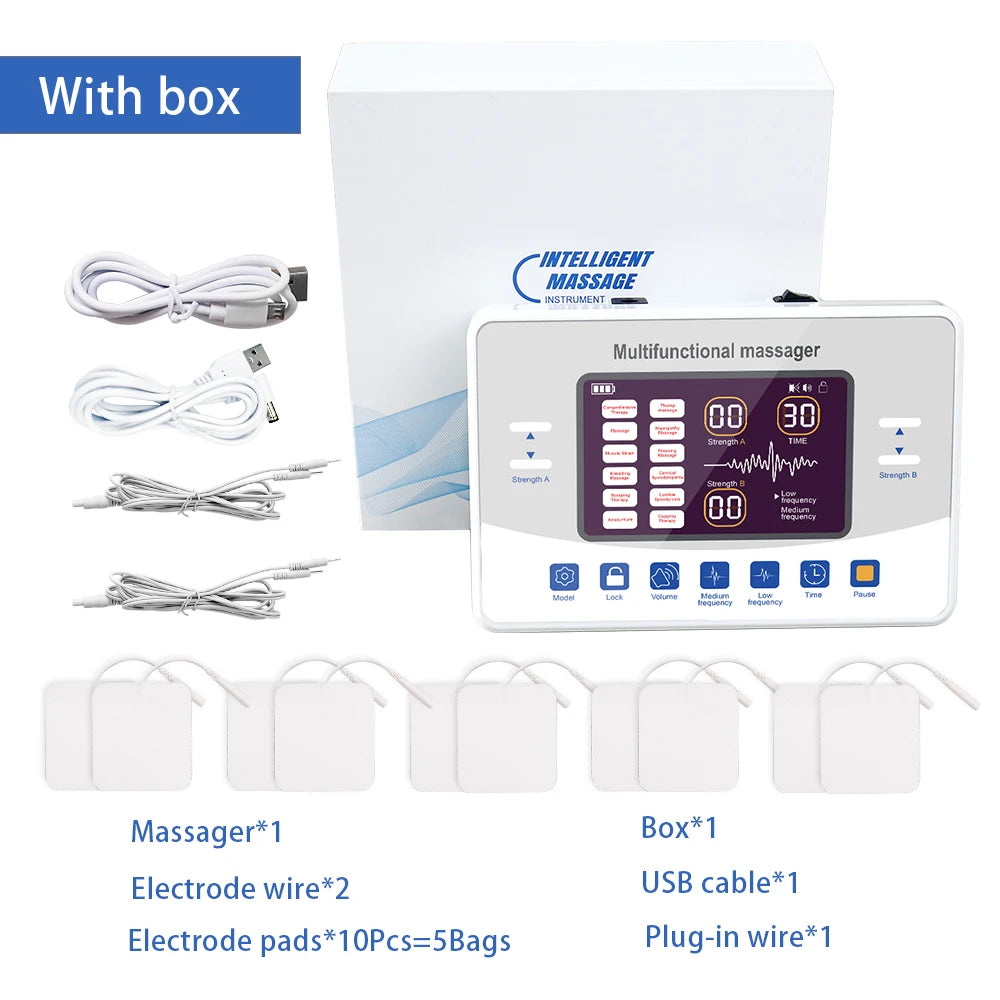 12-Mode TENS EMS Therapy Device – Electric Pulse Massager for Muscle Relaxation - Image 8