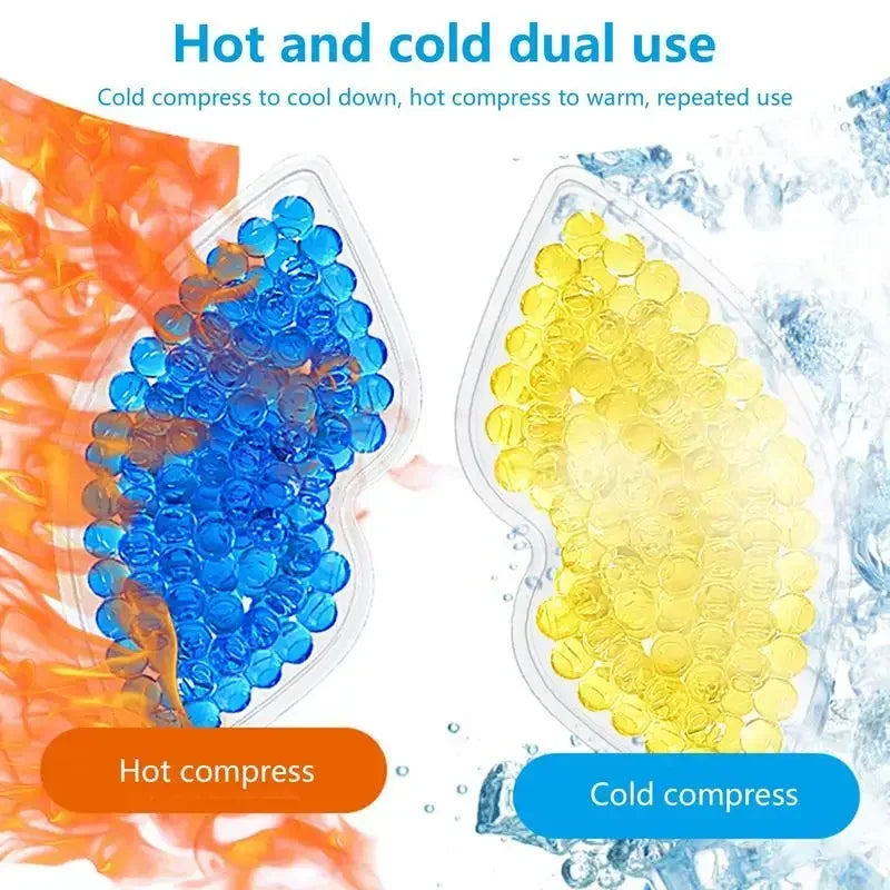 2pcs Reusable Facial Lip & Eye Ice Packs – Hot & Cold Gel Bead Compress for Pain Relief & Skincare - Image 2