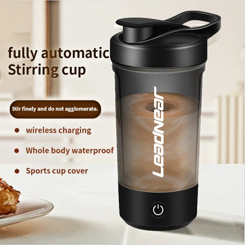 USB Rechargeable Self-Stirring Shaker Cup – Portable Mixer for Protein & Meal Replacement Shakes