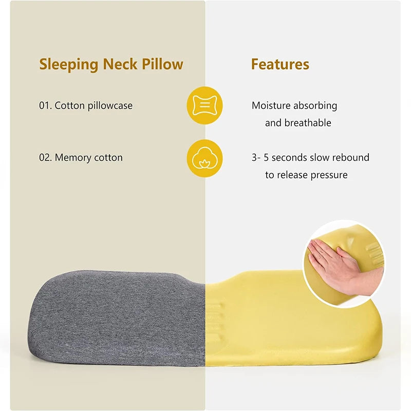 Cervical Contour Memory Foam Pillow – Orthopedic Neck Support for Side Sleepers - Image 5