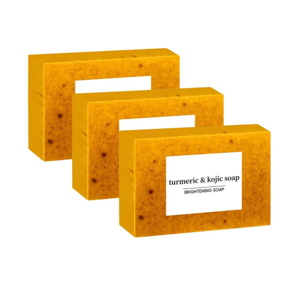100g Turmeric Handmade Soap – Lemon Kojic Acid Soap for Face & Body Care (1/3/5pcs) - Image 9