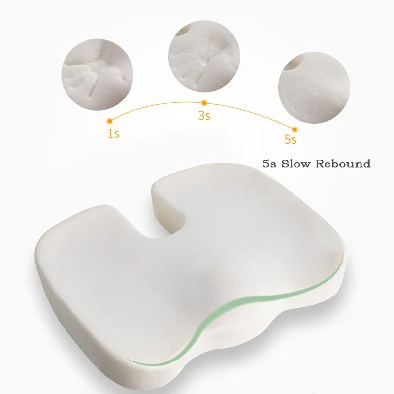 Coccyx Cushion Set – Orthopedic Memory Foam Seat & Back Support for Car, Office & Home - Image 3