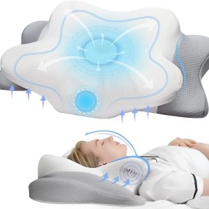 Pulatree Odorless Orthopedic Memory Foam Pillow – Ergonomic Cervical Pillow for Neck & Shoulder Pain Relief